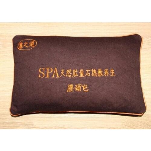 Salt moxa energy stone acupuncture massage bag volcanic hot stone therapy bag moxibustion massage
