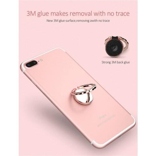Universal Mirror 360 Ring Magnet Holder Bracket Finger Grip Phone Desktop Stand Built-in Iron Sheet for Xaiomi Redmi IPhone 7 6