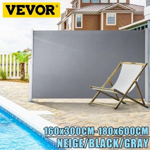 VEVOR Retractable Side Awning Outdoor Patio Screen Fence Privacy Divider Garden Outdoor Pool Patio Terrace Wind Screen Sun Shade