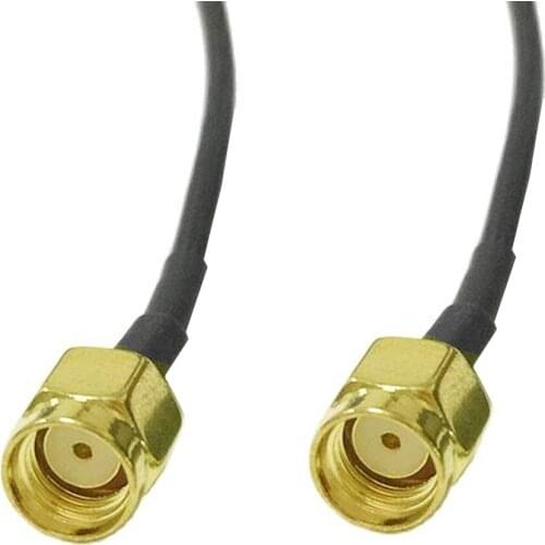 WIFI router cable RP-SMA Male Plug Switch RP-SMA Plug reverse pigtail RG174 Wholesale 10cm/15cm/20cm/30cm/50cm/100cm