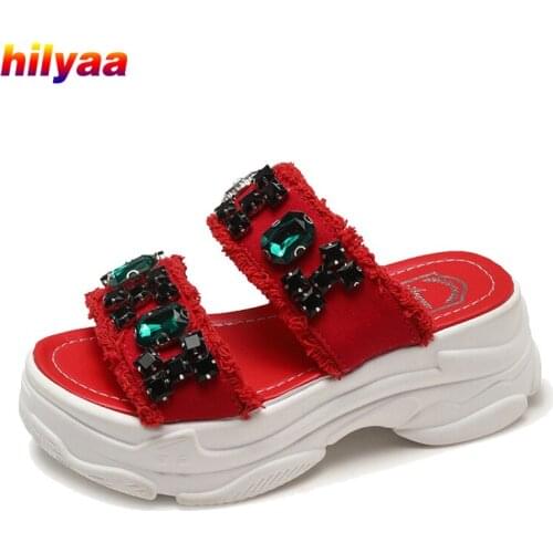 Woman Chunky Sandals Open-toed Summer Thick Sole Sexy Female Sandalias Wedge Shoes Outdoor Breathable Women Beach Summer Sandals