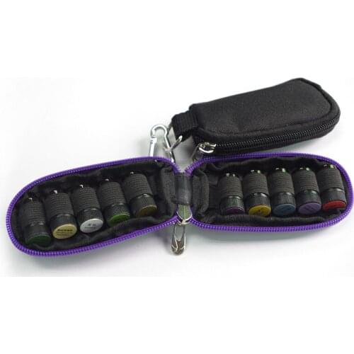 10 Slot Bottle Travel Carrying Cosmetic Bags Essential Oil Case Protects For 3ml Rollers Essential Oils Bag