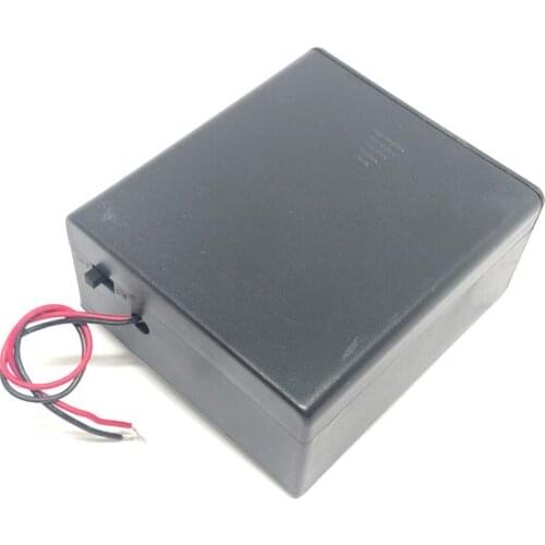 300pcs/lot MasterFire 2 Slots D Size Battery Holder With Wire Leads 2 x D Size Batteries Storage Box Case High Quality