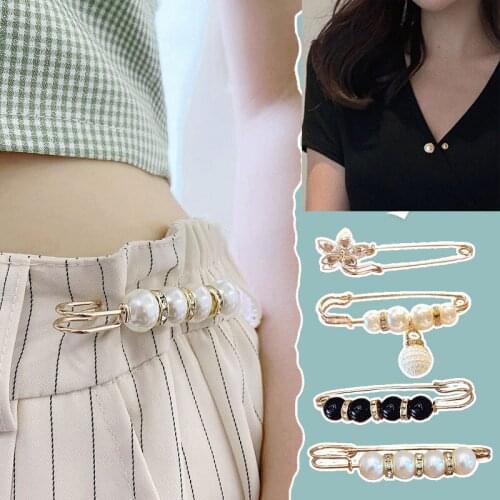 4pcs/5pcs Brooch Set Beads Fashion Clothing Brooches for Women Pearl Lapel Pin Sweater Dress Brooch Pins Badge Buckle Accessorie