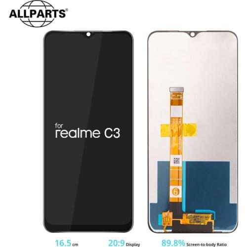 6.5 inches IPS Display for Oppo Realme C3 C3i LCD Touch Screen Replacement RMX2027 RMX2020 RMX2021 Original