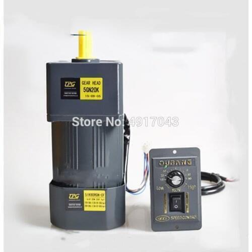 60W 220V AC variable speed / gear motor 5IK60RGN-CF3K-12.5K 15K-30K 36K-250K governor