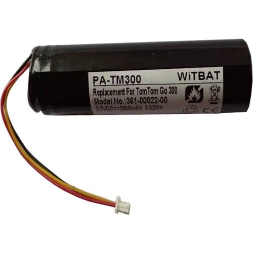 3.7V 2600mAh Battery for TomTom Go 300 Go 400 Go 500 Go 700 Go 900 Li-Ion Rechargeable Accumulator Pack Replacement 6027A0090721