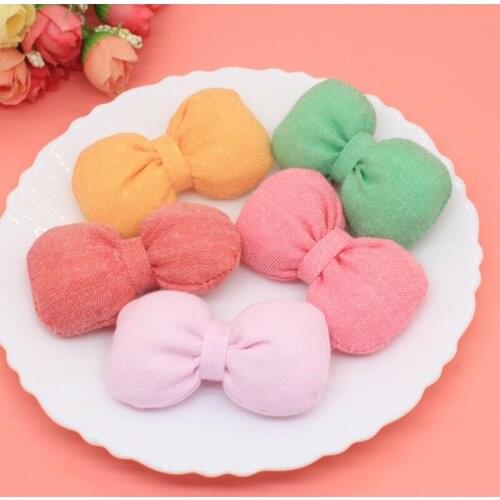 Korean DIY headwear accessories cloth art lattice boutique PP cotton bow accessories hair accessories shoes socks