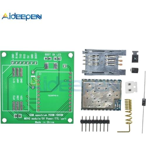 M590E GSM GPRS Frequency Module Board SMS Message Diy kits M590 Standard AT Instruction Set CPU MCU For TTL Test 5V 1A