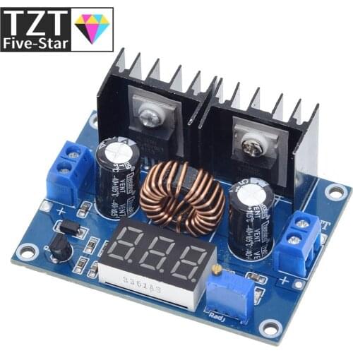 TZT MH-ET LIVE LED Voltmeter PWM Adjustable 4-36V To 1.25-36V Step-Down Board Module XL4016 8A 200W DC-DC Power drop Module