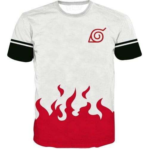 New Anime Cartoon T Shirt Men Summer Casual 3D Printed Namikaze Minato Men/Women T-Shirt Fashion Fitness Clothing 2020 Tops&Tees
