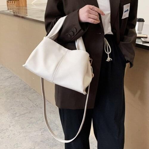 Korean Version Bag Female Trend Net red Handbag Large-capacity One-shoulder Tote bag fashion PU one-shoulder hand