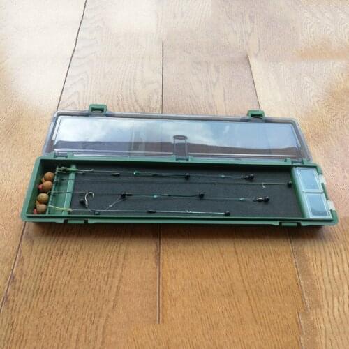 Tackle Box Hair Rig Storage Case Fishing Line 34.5cm Carp Fishing Hook Accessory for Outdoor Fishing Portable Accessories