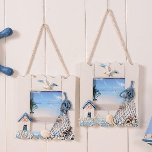Creative Wooden Frame Hanging Frame Romantic Design Foto Quadro Moldura Hanging On Wall Porta Picture Frames Home Decor