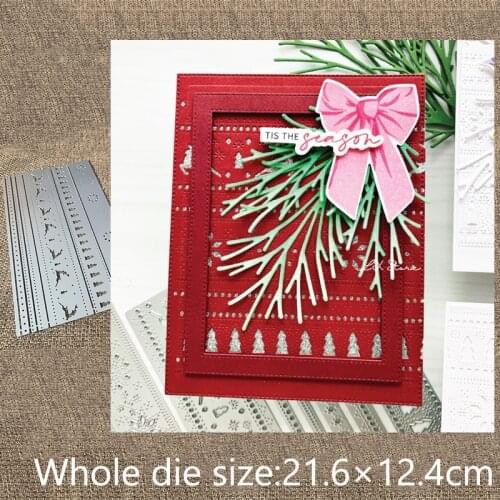 XLDesign Craft Metal Cutting Dies stencil mold Holiday Border decoration scrapbook Album Paper Card Craft Embossing die cuts
