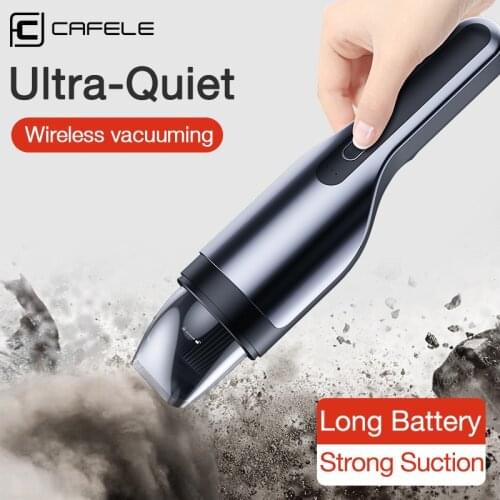 CAFELE 80W 5500Pa Handheld Wireless Mini Car Vacuum Cleaner Rechargeable Wet/Dry Auto Portable Vacuum Cleaner For Car Home