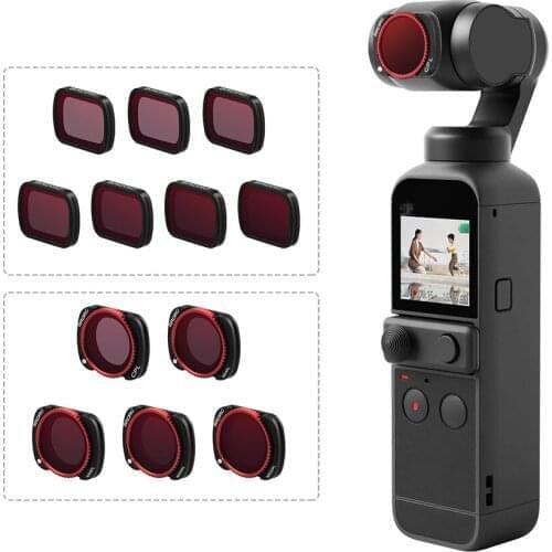 For DJI Pocket 2 Lens Filter Piece Set Handheld Gimbal Camera Series Optical Glass Filter Waterproof Antifouling Accessory