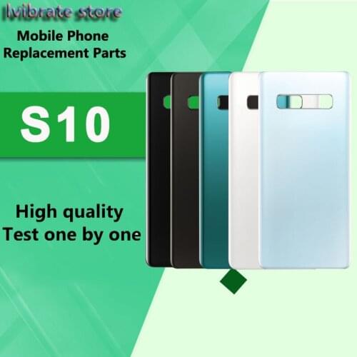 New glass Battery Back Rear Cover Door Housing For Samsung galaxy S10 G9730 Battery Cover SM-G9730 6.1" back shell replacement