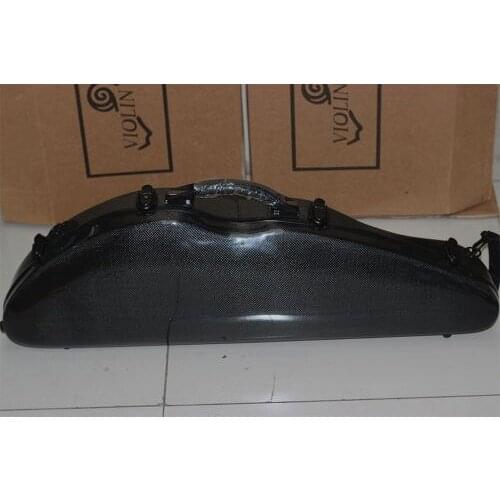 New High Quality Violin 4/4 Fiddle Full Size 100% Bam Carbon Fiber Case Bag With Bow Holders & Straps