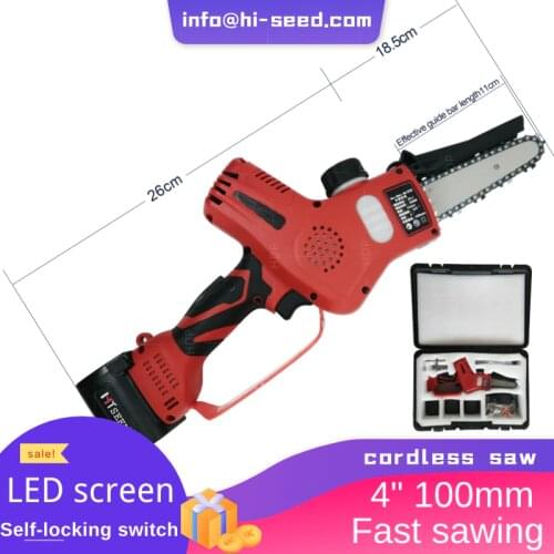 Lithium battery handheld electric chain saw pruning shears utdoor mini logging saw brushless tree cutting saw