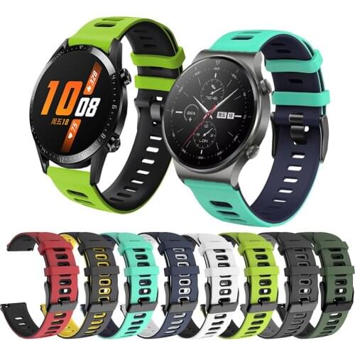22mm Silicone strap For Huawei watch Gt2 pro 46/Magic GT Smart Watch Bracelet Wrist Strap For Honor watch Magic 1/2/magic 2 46