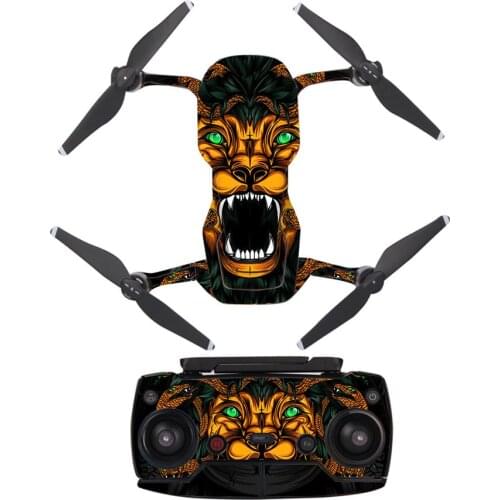 Cool Monster Style Decal Skin Sticker For DJI Mavic Air Drone + Remote Controller + 3 Batteries Protection Film Cover A0155