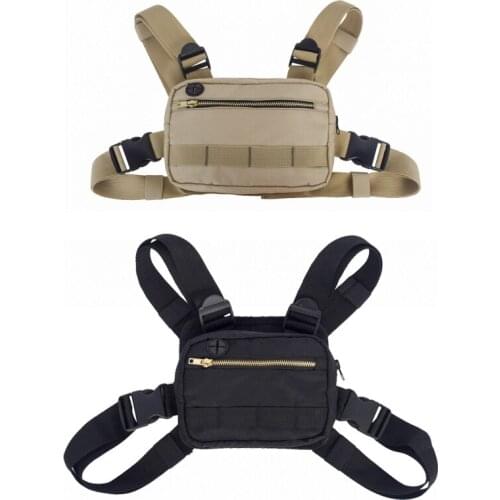 Tactical Chest Bag Molle Military Combat Front Pack Vest Fashion Chest Rig Bag Hip Hop Adjustable Crossbody Bags Outdoor Hunting