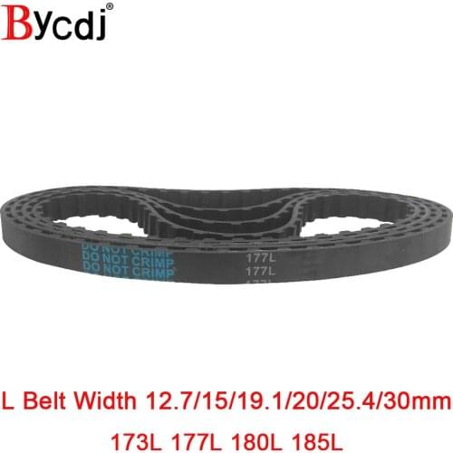 Trapezoid L Timing belt C=173/177/180/185 Width 050/12.7mm 075/19.1mm 25.4mm Synchronous Belt 173L 177L 180L 185L