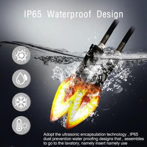 Waterproof 14SMD Flowing Light Rhombic Shaped Turning Indicator Signal Light Motorcycle Signal Lamp