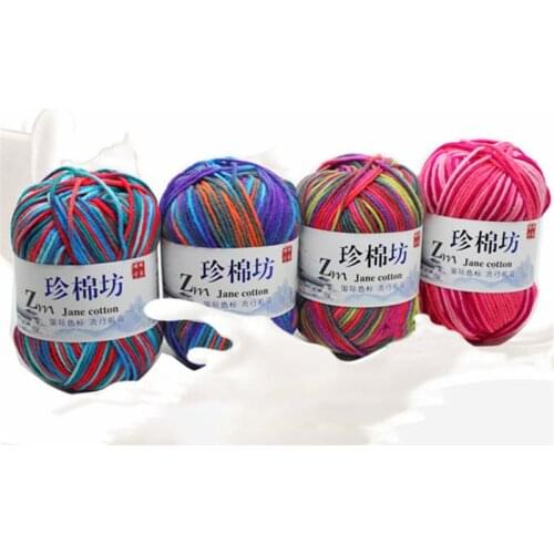 Knitted colourful Crochet Wool Chunky thick DIY Sweater Knitting 26 Colors Craft NEW 50g milk Cotton lot of 4ply Yarn Supersoft