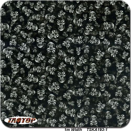 1m 50Sq TSKA193-1 Skull Aqua Print Film Hydro Graphic Film Water Transfer Printing Film