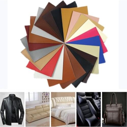 15*25CM Self Adhesion Patches Faux Synthetic Leather DIY Multicolor PU Sofa Hole Repair Car Sticker Decoration Waterproof Badge