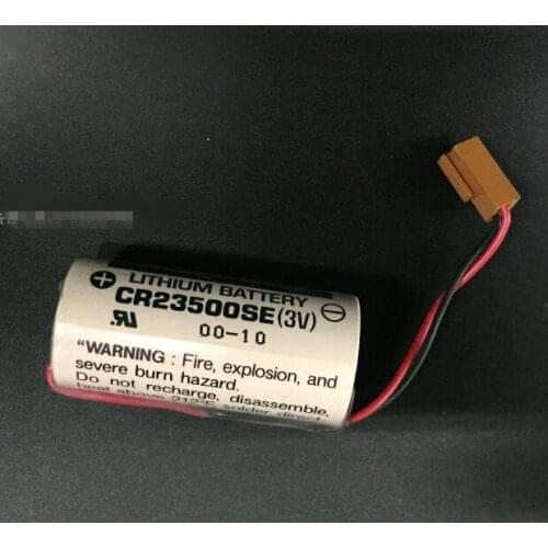 2PCS Brand new genuine authentic CR23500SE-R 3V PLC industrial lithium battery with plug battery CR23500