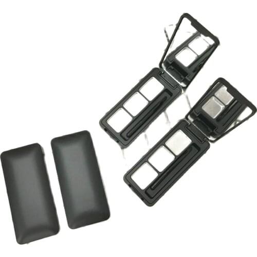 20Pcs Empty Frosted Black Eyeshadow Container Case 3 Girds Pans Aluminum Plate 3 Cosmetic Blusher Compact Lipstick Container