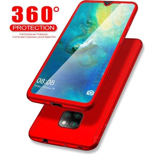 360 Full Protective Phone Case For Huawei Honor P30 Lite Y6 Y7 2019 Case For Honor 7C 9i 8X Honor 8A V20 Nova4 Case With Glass