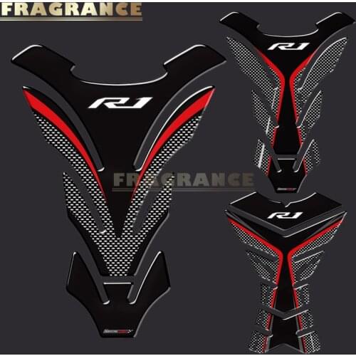 3D Rubber Sticker Motorcycle Emblem Badge Decal For yamaha YZF-R1 R1 Tank All Years