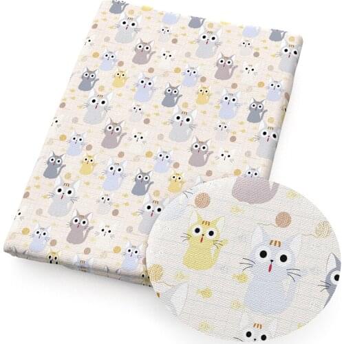 David accessories 50*145cm Animal Dot Cat 100% Cotton Fabric Tissue Kids Bedding Home textile for Sewing Cloth Quilting,c11609