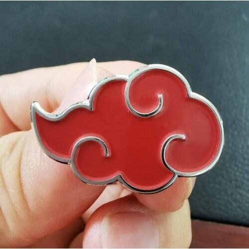 Anime Kunai Akatsuki Member Red Cloud Brooch the symbol of ninja clan jewelry