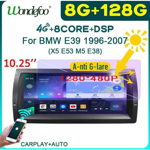 PX6 Car intelligent system 2 din radio android 10 screen For BMW 5 Series E39 X5 E53 M5 1996-2007 autoradio stereo video players