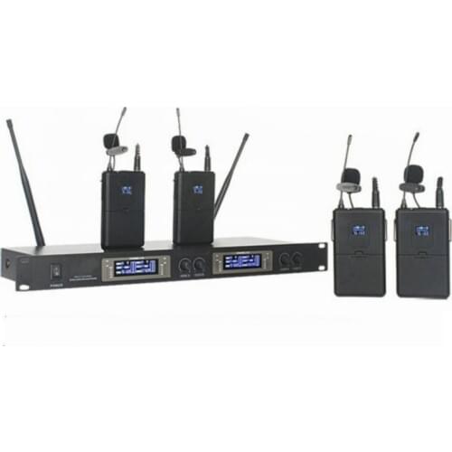 Free shipping Wireless 4 Lapel Microphone UHF Wireless Microphone