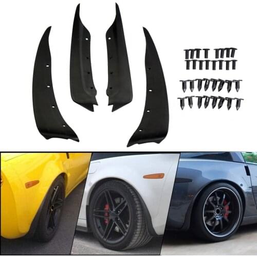 Car Front Rear Mud Flaps Splash Guards for Chevrolet C6 Corvette 05-13 Mudguard Complete