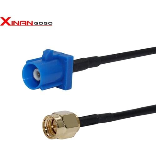 Fakra C Plug to SMA Male Plug GPS Antenna Extension Cable Pigtail Cable RG174 15CM