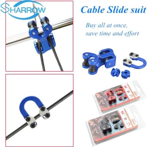 1Set Archery 1/8" 3/16" Peep Sight D loop Cable Slide String Separator Protector Compound Bow Archery Shooting Accessories