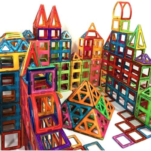 Standard size Magnetic Building Blocks Toys 11 Different types Kids Plastic DIY Blocks toys Birthday Gift