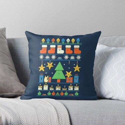 Merry Christmess Throw Pillow Cushion Cover Polyester throw pillows case on sofa home living room car seat decor 45x45cm