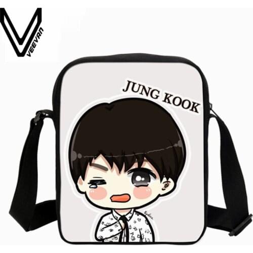VEEVANV Fashion Cute Cartoon Monster Printing Bags B Star School Messenger Bags Teenager Student Shoulder Bag Children Mochila