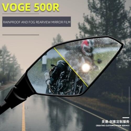 Motorcycle Rearview Mirror Film Reverse Anti-rain Fog Anti-dazzling Film Decals Stickers for VOGE 500R Honda Suzuki Kawasaki