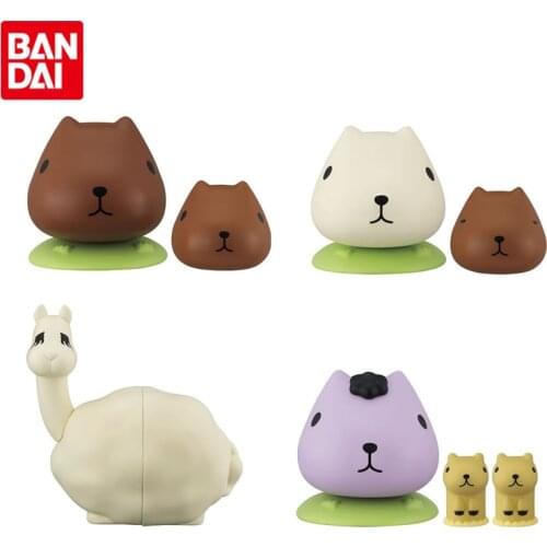 Bandai Genuine Shellless Gashapon Capybara Modeling Series Anime Figures Collection Model Gacha Toys Gifts for Kids Boys Girls