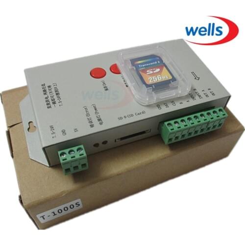 Original T1000S Full Color Controller For WS2811 WS2801 WS2812B LPD8806 6803 1903 Digital LED Strip,Reject cloning controller