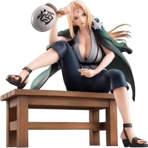 16cm Holiday Gift Uzumaki Naruto Naruto Character Model Tsunade Drinking Sexy Beauty Male Figure Collectibles Decorations Toys